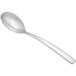 A Chef & Sommelier stainless steel dinner spoon with a silver handle.