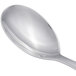 A Chef & Sommelier stainless steel dinner spoon with a silver handle.