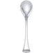 A Chef & Sommelier stainless steel soup spoon with a long handle.