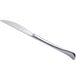 A Chef & Sommelier stainless steel dinner knife with a solid silver handle.