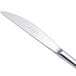 A Chef & Sommelier stainless steel dinner knife with a solid silver handle.