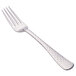 A Libbey stainless steel dinner fork with a silver handle.