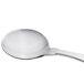 A Libbey stainless steel bouillon spoon with a silver handle.