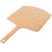 An Epicurean Richlite wood pizza peel with a handle.