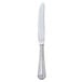 A Libbey stainless steel dinner knife with a fluted solid handle.