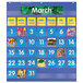 Scholastic 511479 25 1/2 inch x 10 inch Blue Monthly Calendar Pocket Chart