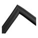 A black rubber door gasket with angled corners, measuring 25 3/8 inches by 23 5/8 inches.