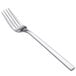 A Libbey stainless steel utility/dessert fork with a silver handle.