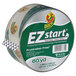 A roll of Duck brand clear EZ Start premium packaging tape with green and white text and a logo of a duck.