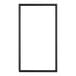 A rectangular black door gasket measuring 18 1/16 inches by 32 1/4 inches.