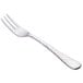 A Libbey stainless steel cocktail fork with a silver handle.