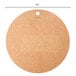 A round brown Epicurean Richlite wood pizza board.