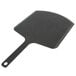 An Epicurean black Richlite pizza peel with a handle.