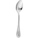 An Arcoroc stainless steel dessert spoon with a handle and a spoon bowl.