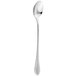 An Arcoroc stainless steel iced tea spoon with a handle and a spoon end.