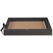 A rectangular bronze box with a light inside.