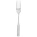 Core Bellwood 7 5/8 inch 18/0 Stainless Steel Medium Weight Dinner Fork - 12/Case