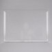 A clear rectangular Cal-Mil bakery tray.