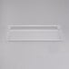 A clear plastic Cal-Mil bakery tray on a white surface.