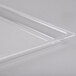 A clear plastic Cal-Mil bakery tray on a white surface.