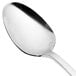 A close-up of a Chef & Sommelier stainless steel dinner spoon with a silver handle.