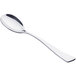 A Chef & Sommelier stainless steel dinner spoon with a silver handle.