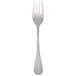 A silver Chef & Sommelier salad fork with a black top on a white background.