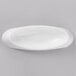 A white oval shaped dish.
