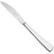 A Chef & Sommelier stainless steel dinner knife with a solid silver handle.