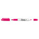 A Sharpie Twin-Tip Magenta permanent marker with a black tip and a black cap.