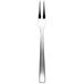 An Arcoroc stainless steel escargot fork with a silver handle.