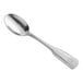 An Acopa stainless steel teaspoon with a handle.