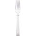 A Libbey stainless steel utility/dessert fork with a silver handle.