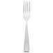 A Libbey stainless steel utility/dessert fork with a silver handle.