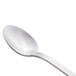 A close-up of a Libbey stainless steel iced tea spoon with a silver handle.