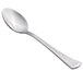 A Libbey stainless steel teaspoon with a silver handle.