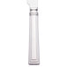 A silver Libbey stainless steel dinner knife with a fluted handle.