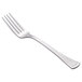 A Libbey stainless steel utility/dessert fork with a silver handle.