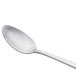 A Libbey stainless steel iced tea spoon with a silver handle on a white background.