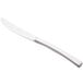 A Libbey stainless steel dinner knife with a solid handle.