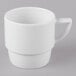 A Schonwald white porcelain mug with a handle.