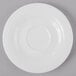 A white Schonwald Avanti Gusto porcelain saucer with a small rim.