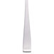 A Libbey stainless steel salad fork with a white handle.