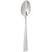 A close-up of a Chef & Sommelier stainless steel teaspoon with a handle on a white background.