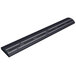 A black rectangular object with holes on each end.