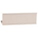 A white rectangular object with a clip on a white background.