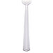 A Libbey stainless steel dinner fork with a black handle.