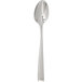 A silver Chef & Sommelier demitasse spoon with a handle.