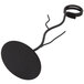 A black round object with a wire attached to it.