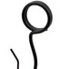 A close-up of a black metal Tablecraft branch card holder with a loop and a handle.